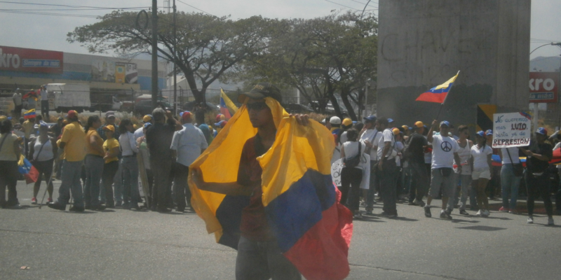 Protestors-wanting-ouster-of-Maduro