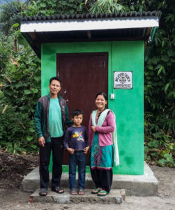 Outdoor toilet and sanitation project