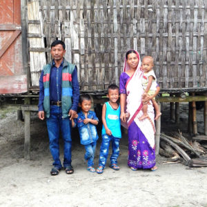 Salil and his family in north east Asia