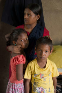 Geeta, a single parent in Asia whose husband abused her.