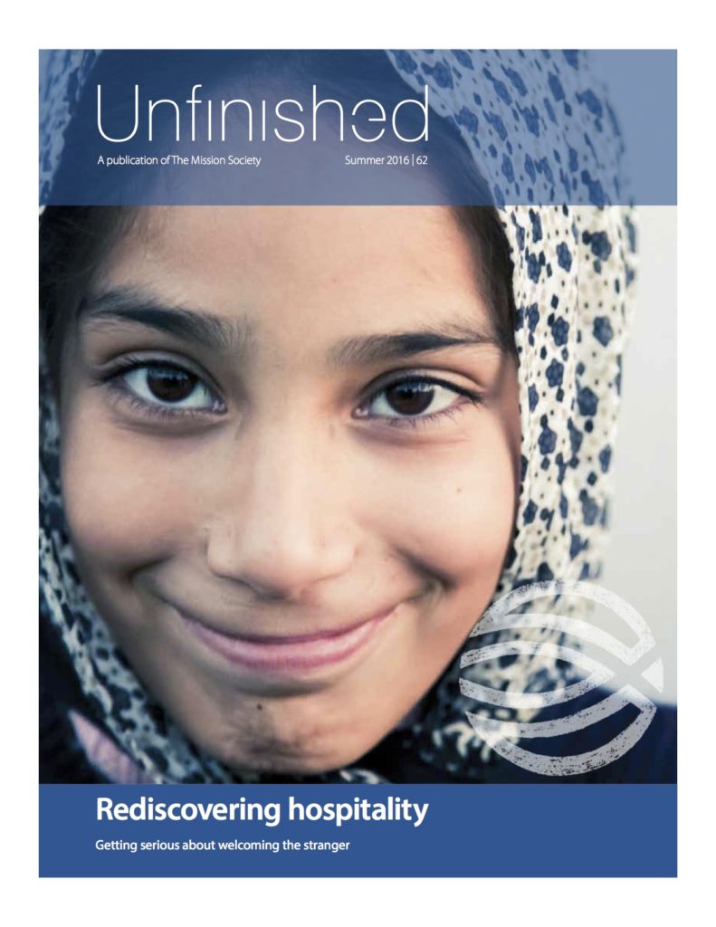 The Mission Society magazine 'Unfinished' examines issues facing Christians who feel called to help refugees through but have misgivings about the process.
