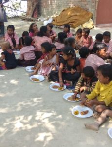 Poor Children were among those served a hot meal by Gospel for Asia-supported workers marking World Food Day to demonstrate God’s love for the poor and destitute.