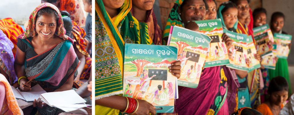 More than 250 million women in Asia are illiterate. The women pictured learned how to read for the first time through Gospel for Asia supported literacy programs.