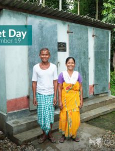 GFA partners have provided tens of thousands of toilet facilities for families & have made them aware of the need to use the toilets & keep them clean.