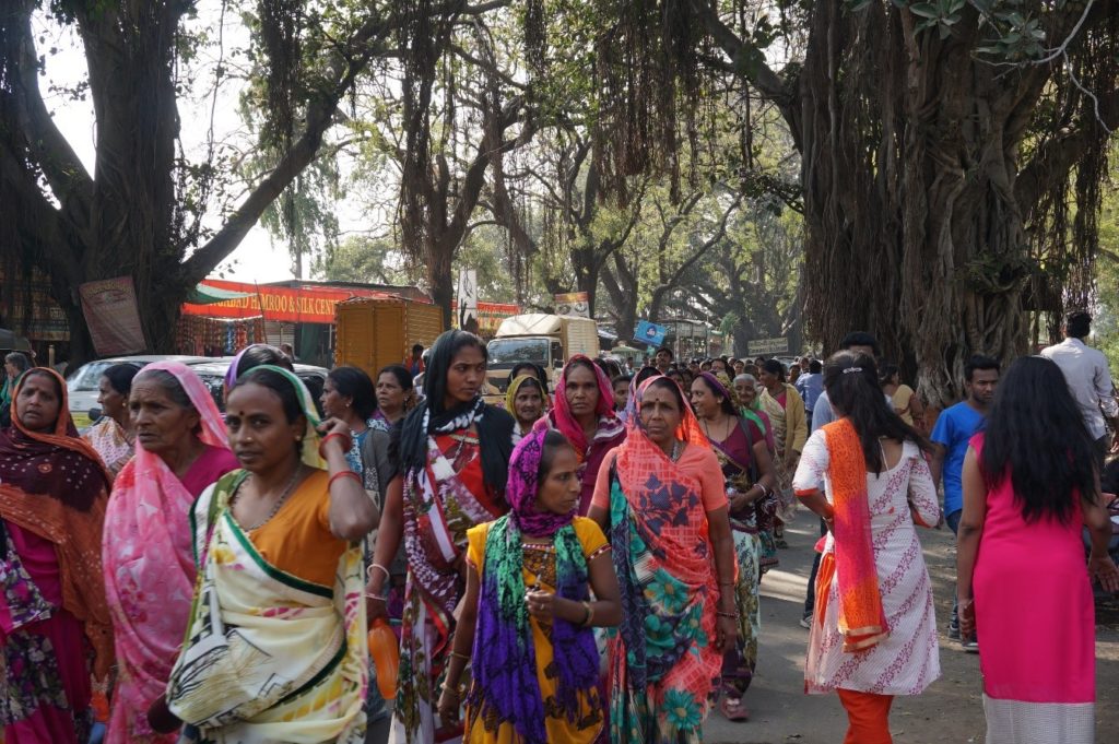 Five million women gathered in a single "women's wall" line along a 385-mile stretch of National Highway 66 on January 1, 2019