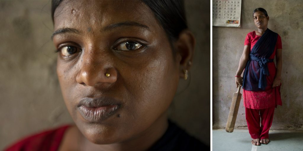 Geeta's husband used to come home drunk and beat her with the wooden cricket bat pictured. Violence against women is a major public health problem in Asia and a violation of women’s human rights. The majority of this violence is intimate-partner violence, estimated to be 30 percent worldwide.
