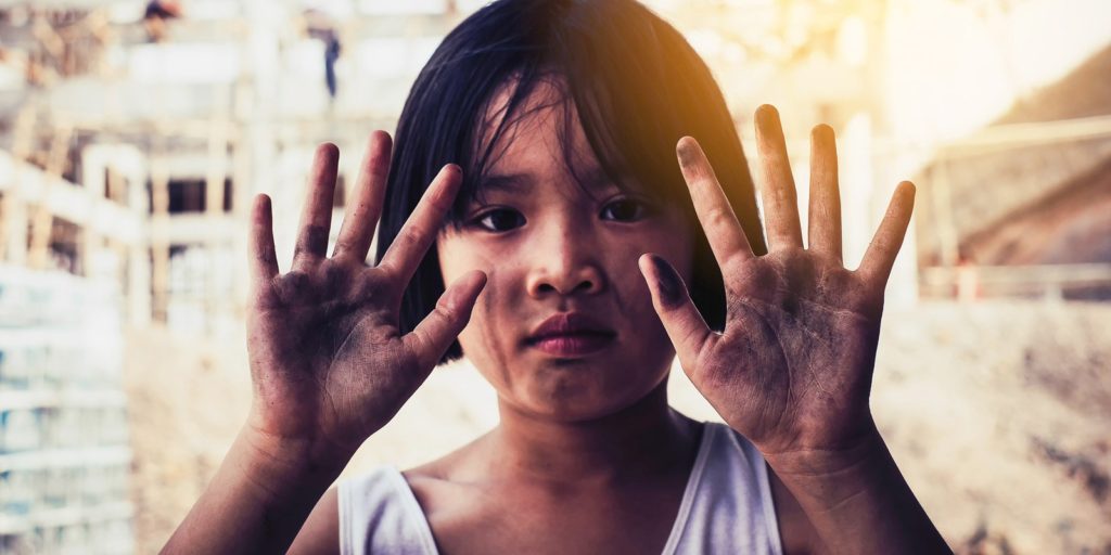 These are the hands of a child, covered in filth from doing construction work. Thousands of children, just like this one, can’t go to school because they are caught in bonded labor. Some 31 million girls of primary-school age are not in school. Seventeen million of these are expected to never enter school.