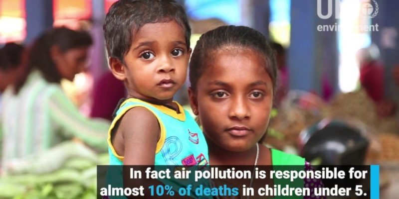 The World Health Organization (WHO) claims that 93% of all the children in the world live in areas where air pollution levels exceed global standards.