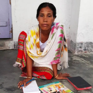 This is Mandeepa. She grew up illiterate.
