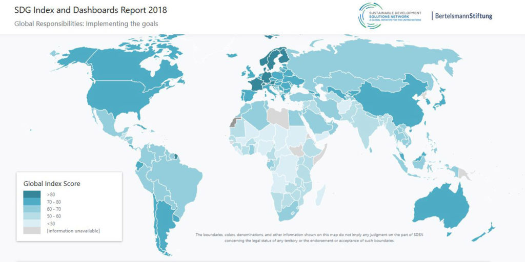 SDG Index and Dashboards Report 2018