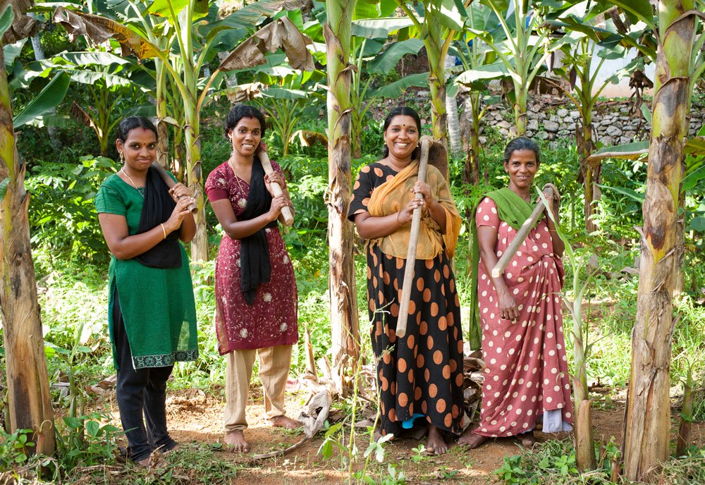 These four women were provided a micro-loans through GFA’s microfinance ministry. They now work a piece of land together that they are renting with the loan.