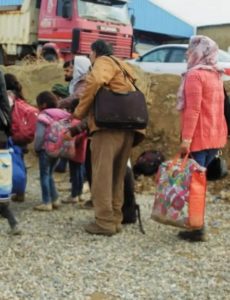 More than 13,000 Syrian refugees have embarked on harrowing journeys through the conflict zones in their own country to find safety in neighboring Iraq.