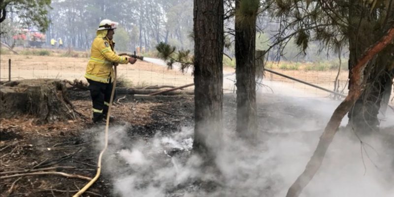 A church minister has joined the efforts to tackle the intense Australia wildfires in New South Wales as a volunteer firefighter.