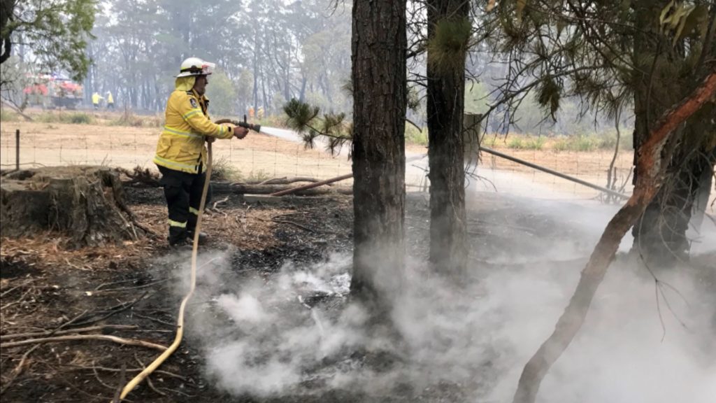 A church minister has joined the efforts to tackle the intense Australia wildfires in New South Wales as a volunteer firefighter.