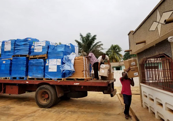 ALM provided 7,091 pounds of critical medicines and supplies to Ghana partners. Photo by ALM