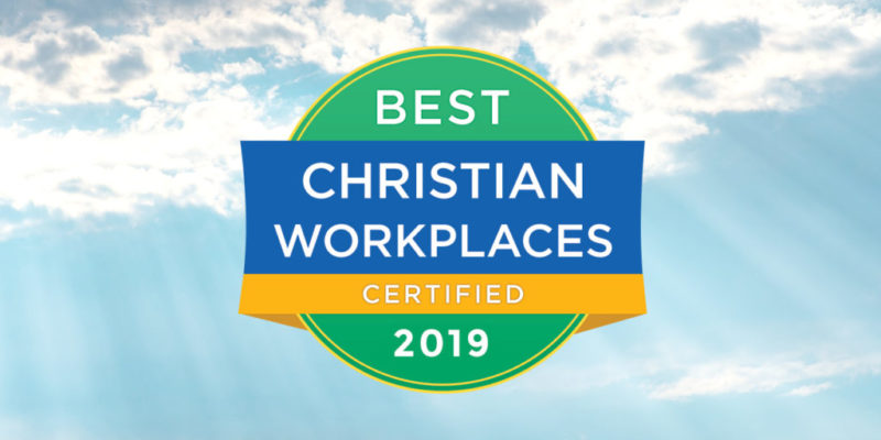 Best Christian Workplaces Institute (BCWI) honored 189 faith-based organizations as Certified Best Christian Workplaces for 2019.