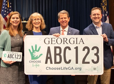 Choose Life presented the new "Choose Life" license plate. It is now available for those who want to promote the preciousness of all human life.