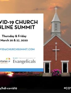 The Humanitarian Disaster Institute and the National Association of Evangelicals are partnering to present the COVID-19 Church Online Summit
