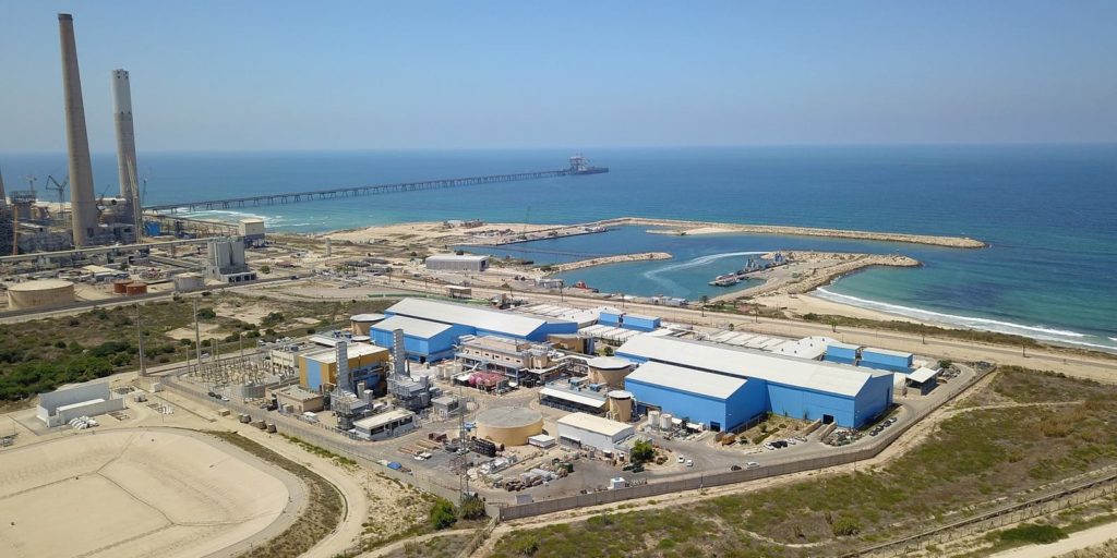 The Ashkelon desalination facility, one of the largest in the world, is one of five plants along the Mediterranean Sea providing Israelis with 65 percent of their drinking water. 
