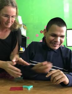 Wycliffe SUN NT is the only known attempt to make Scripture accessible to the deaf who don’t know sign language or to those who are both deaf and blind.
