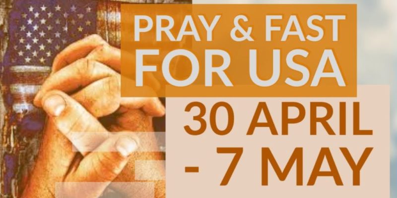 Amid the coronavirus crisis, Australia is calling the nations of the world to join with them in 8 days of prayer & fasting for the United States of America.