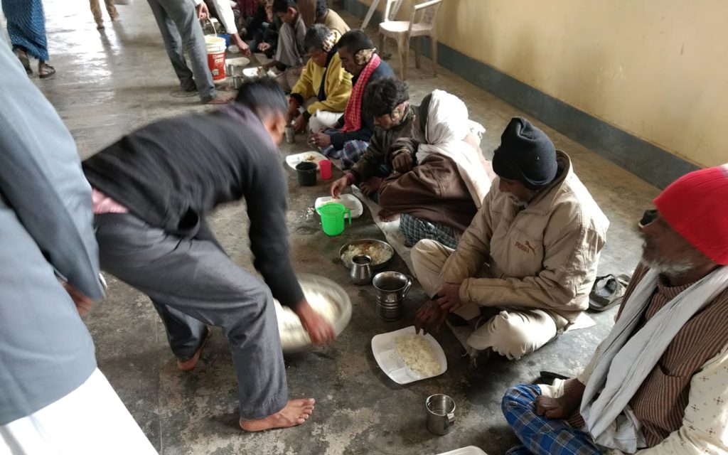 Feeding leprosy patients