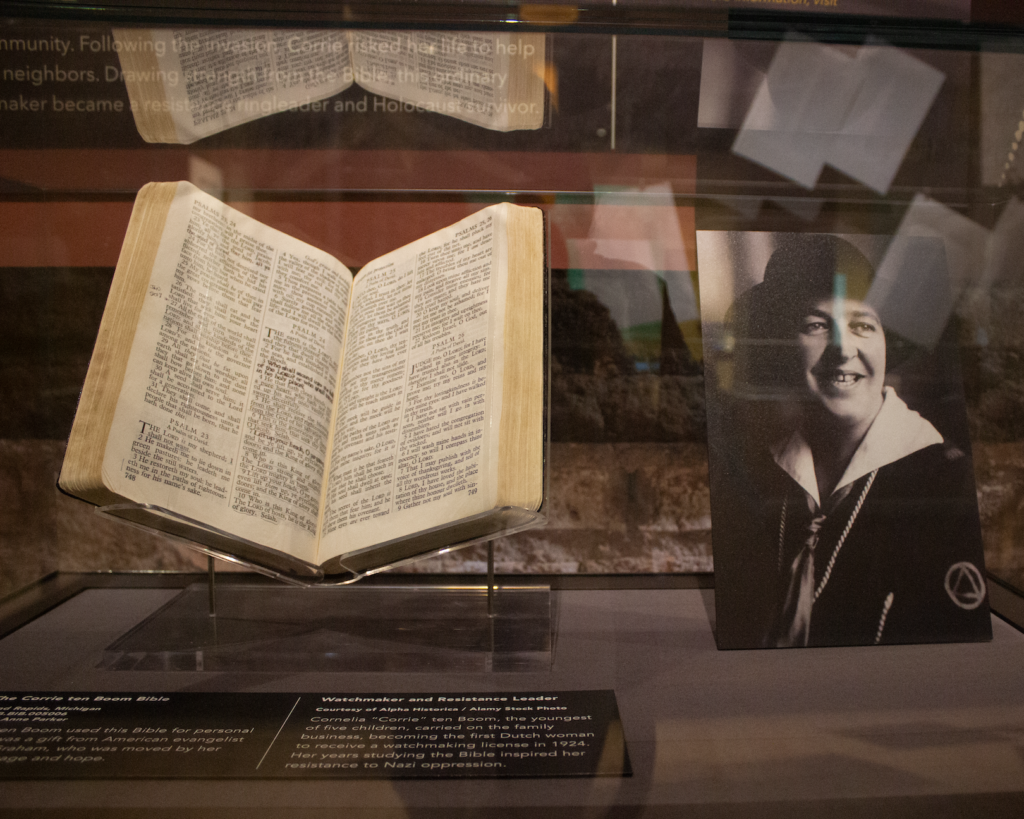 Museum of the Bible announces a new display to celebrate the hero Corrie ten Boom who hid hundreds of Jews and refugees from the Nazis during the Holocaust.