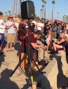 Hundreds of people have been gathering on Huntington Beach in California for worship, prayer and salvation with many being baptised in the ocean.
