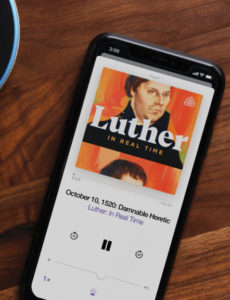 The podcast enables listeners to walk in Martin Luther footsteps five hundred years to the day, from his heresy charges on October 10, 1520