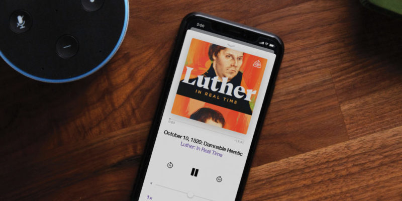 The podcast enables listeners to walk in Martin Luther footsteps five hundred years to the day, from his heresy charges on October 10, 1520