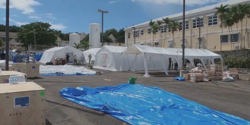 Samaritan’s Purse has raised a 28-bed Emergency Field Hospital in Nassau, the Bahamas, to help battle the COVID-19 pandemic there.