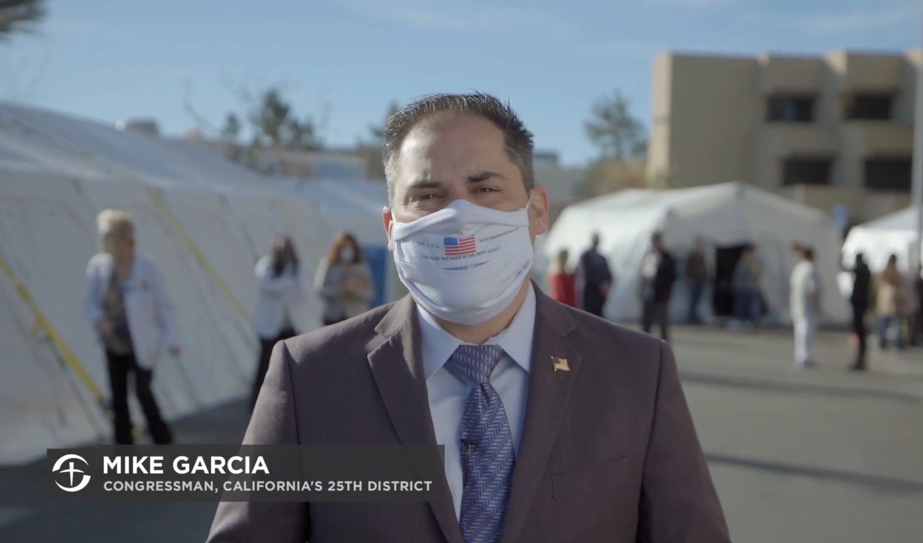 U.S. Representative Congressman Mike Garcia has received a tour of the Samaritan's Purse Emergency Field Hospital in Los Angeles County.