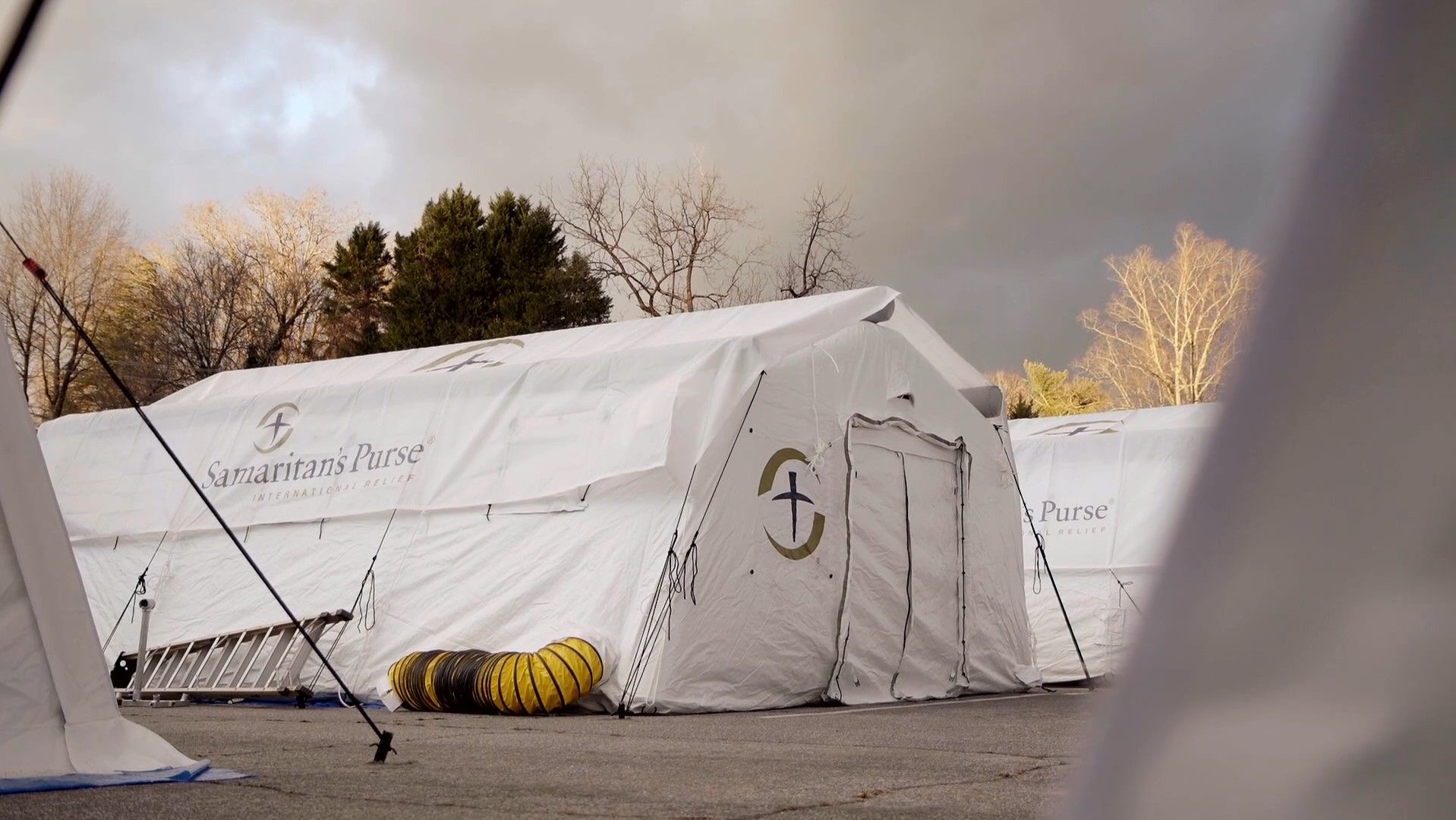 Samaritan's Purse to receive first patients at their Emergency Field Hospital in Lenoir, North Carolina, in response to rising COVID 19 cases