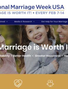 COVID 19 pandemic has put significant strain on relationships, National Marriage Week USA released a new Guide for National Marriage Week