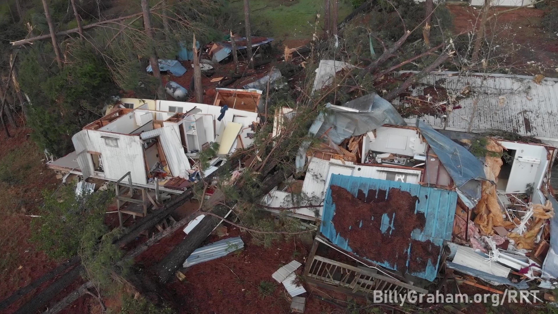 Billy Graham chaplains are caring for Alabama locals in the United States in the aftermath of a series of tornadoes ripped through the area