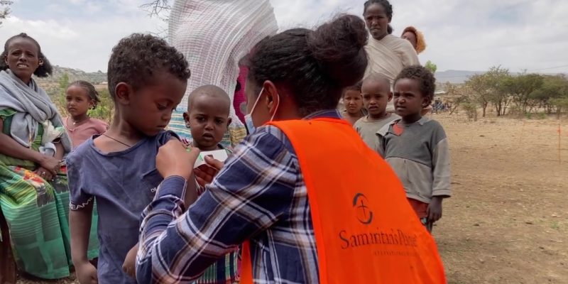 Samaritan’s Purse is helping to feed hungry children in northern Ethiopia who are at risk of acute malnutrition, due to food shortages