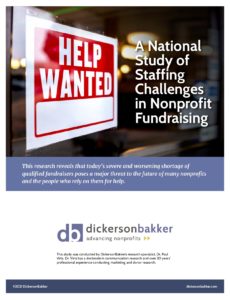 New report on America's nonprofit fundraising industry suggests it is on the brink of a staffing crisis that could affect millions