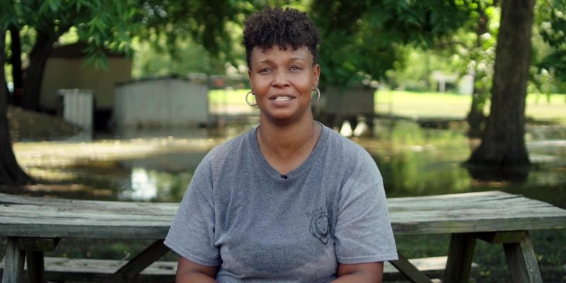Christine Daughrity watched helplessly as the floodwaters gathered and rose around her Mound Bayou, Mississippi