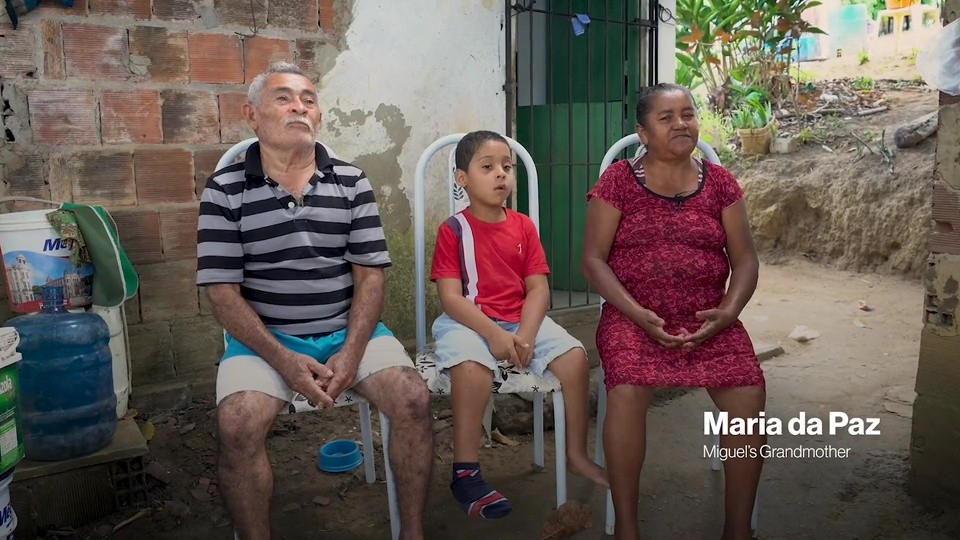 Boy from Brazil receives wheelchair