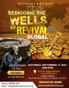 The mission for Redigging the Wells of Revival is to have solemn assemblies to pray and fast for revival in the nations of the world.
