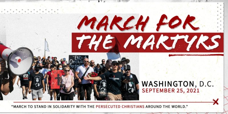 As Afghanistan Christians pray to stay alive, US Christians are being called for a march of solidarity for martyrs & persecuted Christians