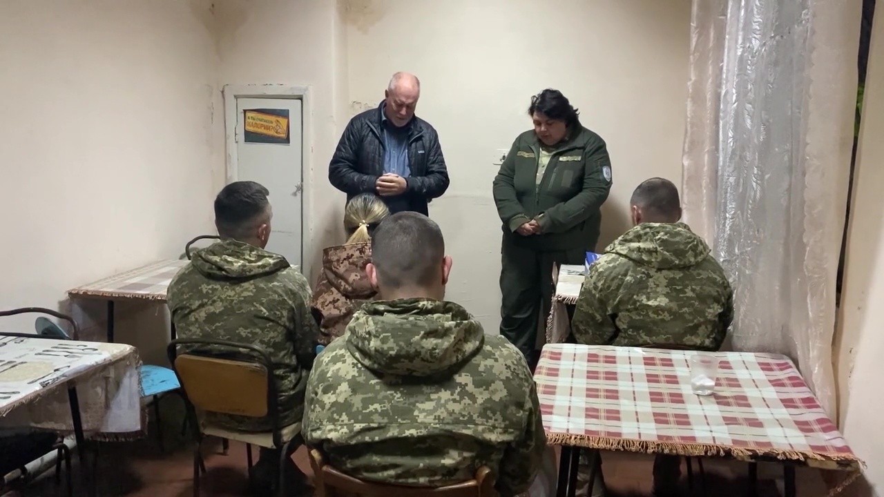 Avdeevka just a few miles from the war zone on the border with Russia, a volunteer military chaplain continues to serve those in Ukraine