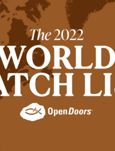 For the first time ever, Afghanistan is the most dangerous place to be a Christian, according to Open Doors' 2022 World Watch List.