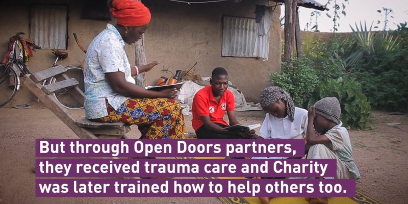 Support from Open Doors is helping believers from trauma by counselling Nigerians who were attacked by Islamic militants, Boko Haram.