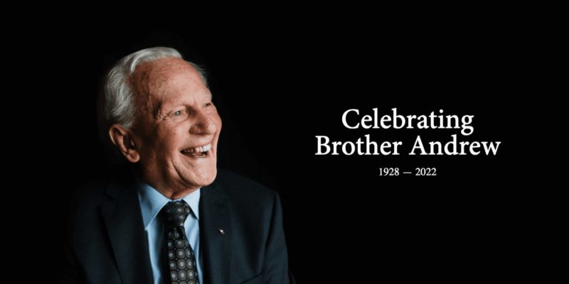Anne Van der Bijl, the founder of international nonprofit Open Doors, and known around the world as "Brother Andrew," died at the age of 94