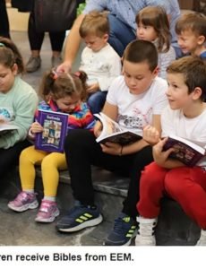 EEM (Eastern European Mission), through it's Bibles for Kids fundraising campaign delivered 225,000 Children’s Bibles in North Macedonia.