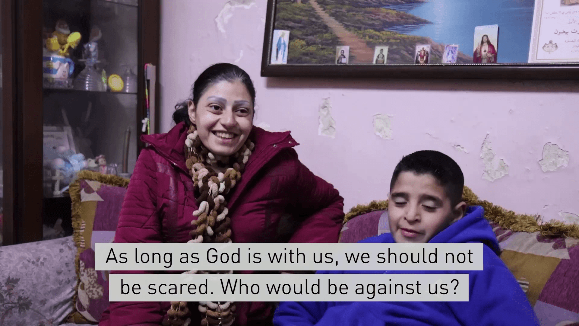 Christian Syrian mother and son share their earthquake experience