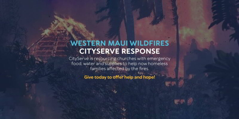 “Help and hope are on the way,” declared the CEO of CityServe disaster relief network that is delivering meals to Maui after the wildfires.