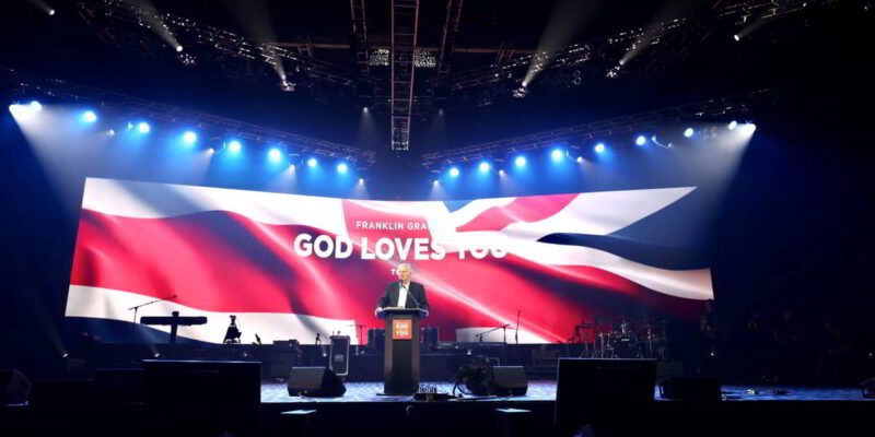 Franklin Graham and Christians across Scotland are working together to bring the God Loves You Tour to the OVO Hydro in Glasgow next month.