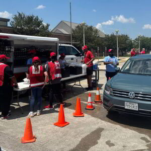 The Salvation Army's EDS teams are coordinating mass feeding operations as Hurricane Beryl continues to impact the southern coast of Texas 